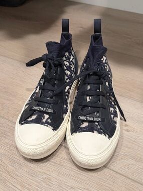 Christian Dior Women’s Navy High Top Sneakers
